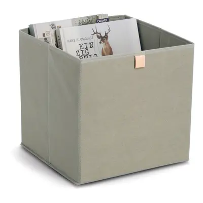 Zeller Present Úložný box, kostka, do čtvercový knihoven WOVEN 32x32x32, khaki