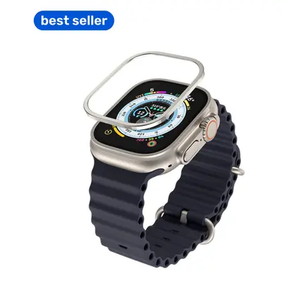 Safírové sklo s titanovým rámem pro Apple Watch Ultra Blueo