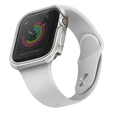 Uniq hliníkové pouzdro Valencia pro Apple Watch série 4/5 (44 mm), stříbrná UNIQ-44MM-VALSIL