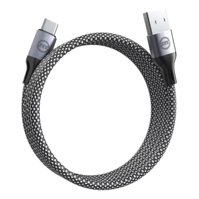 Magnetický kabel USB-A na USB-C Mobile Origin 1m - černý