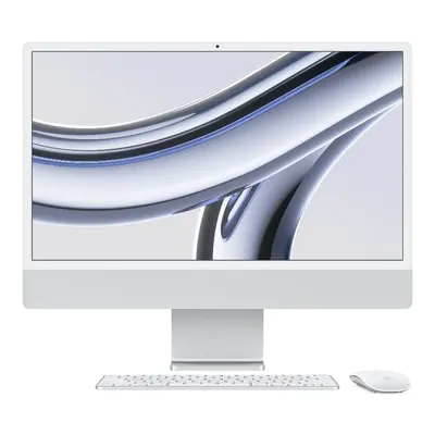 iMac 24" 4.5K displej, Apple M3 8jádrové CPU, 8jádrové GPU, 8GB, 256GB SSD, CZ - stříbrný