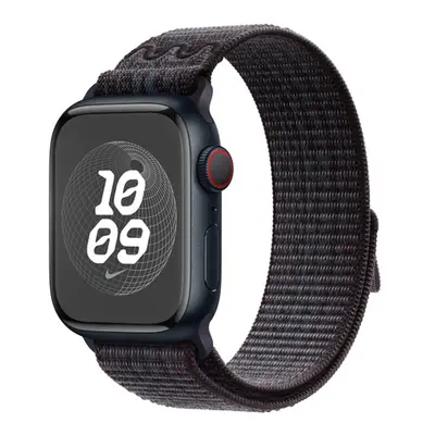 Apple Watch 38/40/41 mm černo-modrý provlékací sportovní řemínek Nike MUJV3ZM/A