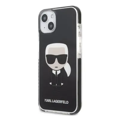 Kryt Karl Lagerfeld TPE Full Body Ikonik pro iPhone 13 mini - černý