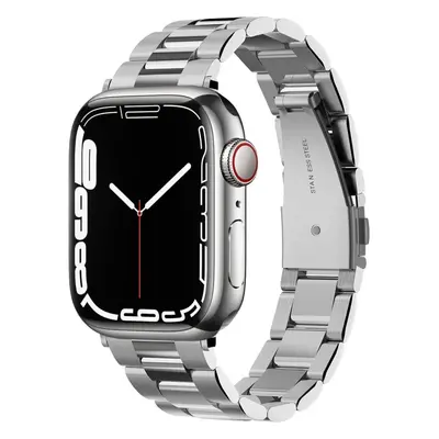 Řemínek pro Apple Watch 38/40/41 mm Spigen Modern Fit Watch Band - stříbrný