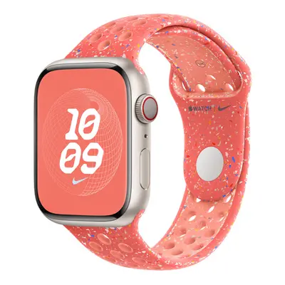 Apple Watch 42/44/45/49 mm žhavě oranžový sportovní řemínek Nike – M/L MUVF3ZM/A