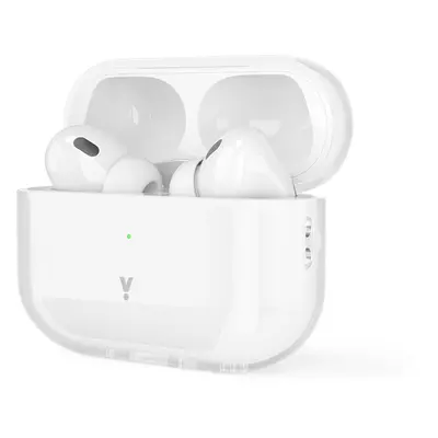 Průhledný kryt pro AirPods Pro 2. generace - bílý průhledný K-PL9911101000017