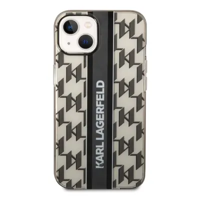 Pouzdro Karl Lagerfeld Monogram Vertical Stripe iPhone 14 Plus černé