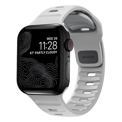 Nomad Sport Strap sportovní silikonový řemínek pro Apple Watch 45mm / 44mm / 42mm - M/L - šedý N