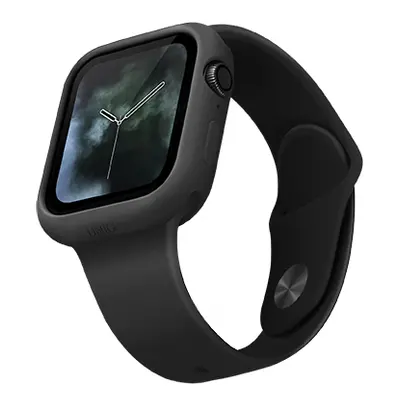 Uniq silikonové pouzdro Lino pro Apple Watch série 4/5 (44 mm), černá UNIQ-44MM-LINOBLK