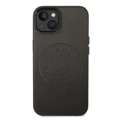 Pouzdro Karl Lagerfeld PU Leather Perforated Logo iPhone 14 Plus černé