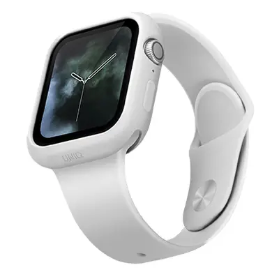 Uniq silikonové pouzdro Lino pro Apple Watch série 4/5 (44 mm), bílá UNIQ-44MM-LINOWHT