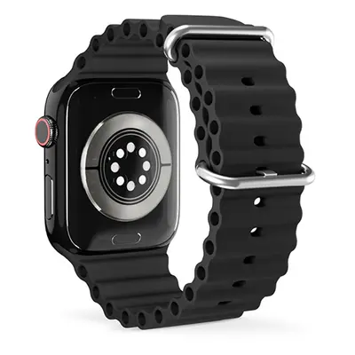 Řemínek pro Apple Watch 42/44/45/49 mm Epico Watch Strap Ocean - černý