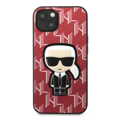 Pouzdro Karl Lagerfeld Monogram Ikonik iPhone 13 mini červené