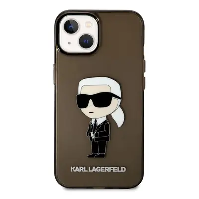 Pouzdro Karl Lagerfeld IML Ikonik NFT iPhone 14 Plus černé