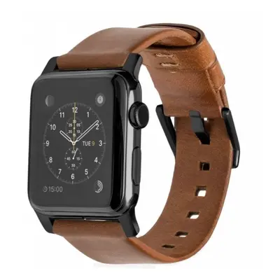 Nomad Modern kožený řemínek Apple Watch černý NM1A4RBM00