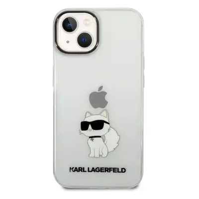 Pouzdro Karl Lagerfeld iPhone 14 Plus IML NFT Choupette čiré