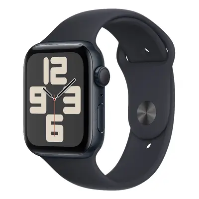 Apple Watch SE GPS 44mm temně inkoustové hliníkové pouzdro s temně inkoustovým sportovním řemínk