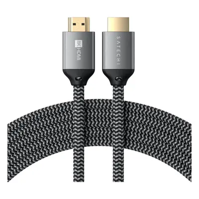 Opletený 2m kabel Satechi 8K Ultra HD High Speed HDMI - černý