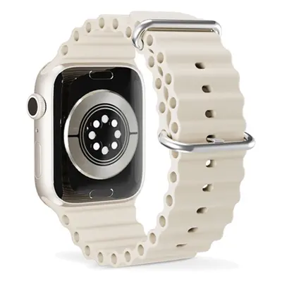 Řemínek pro Apple Watch 38/40/41 mm Epico Watch Strap Ocean - béžový