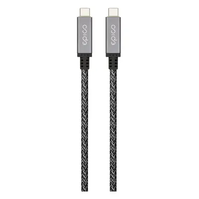 Thunderbolt 4 opletený kabel Epico 1,5m - vesmírně šedý