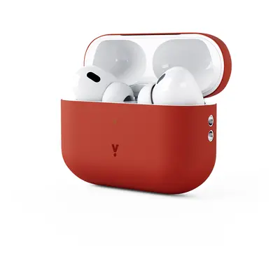 Silikonový kryt pro AirPods Pro 2. generace iSTYLE - červený K-PL9911101400018