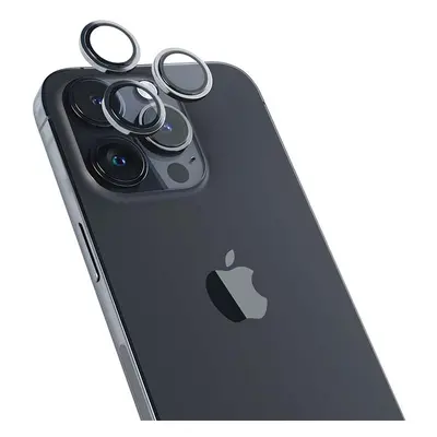 Apple Hliníkový ochranný kryt čoček pro iPhone 14 Pro/14 Pro Max iSTYLE - vesmírně černý K-PL693