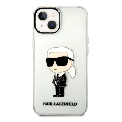 Pouzdro Karl Lagerfeld iPhone 14 Plus IML NFT Ikonik čiré