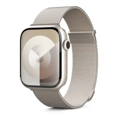 Milánský řemínek Epico pro Apple Watch 38/40/41 mm - hvězdně bílý