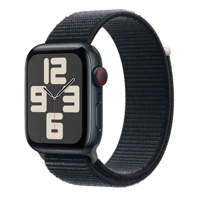 Apple Watch SE GPS 44mm temně inkoustové hliníkové pouzdro s temně inkoustovým provlékacím sport