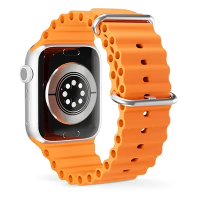 Řemínek pro Apple Watch 42/44/45/49 mm Epico Watch Strap Ocean - oranžový