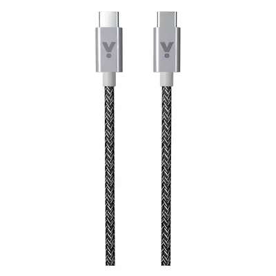 Opletený kabel USB-C na USB-C 1,8 m iSTYLE - vesmírně šedý K-PL9915101300186