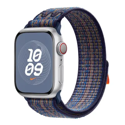 Apple Watch 38/40/41 mm Game Royal / oranžový provlékací sportovní řemínek Nike MTL23ZM/A