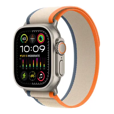 Apple Watch 44/45/49 mm oranžovo-béžový Trailový tah – S/M MT5W3ZM/A