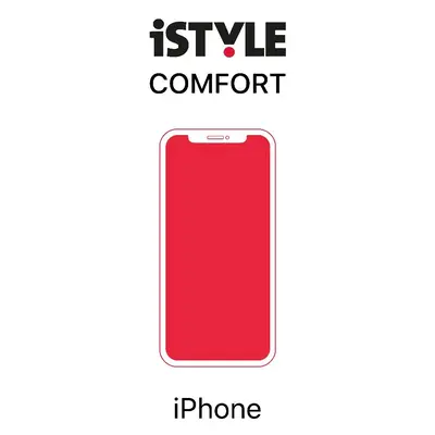 iSTYLE Comfort s 3D+ ochranným sklem proti modrému světlu na iPhone 13 6 / 6S / 7 / 8 / SE 2020 