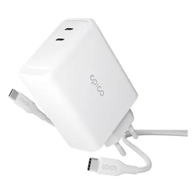 100W GaN nabíječka Epico Charger Bundle s 2m kabelem USB-C - bílá