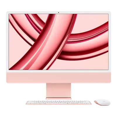 iMac 24" 4.5K displej, Apple M3 8jádrové CPU, 10jádrové GPU, 8GB, 512GB SSD, CZ - růžový