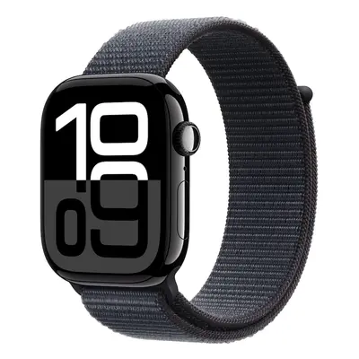 Apple Watch Series 10 GPS + Cellular 42mm klavírně černé hliníkové pouzdro s inkoustově fialovým