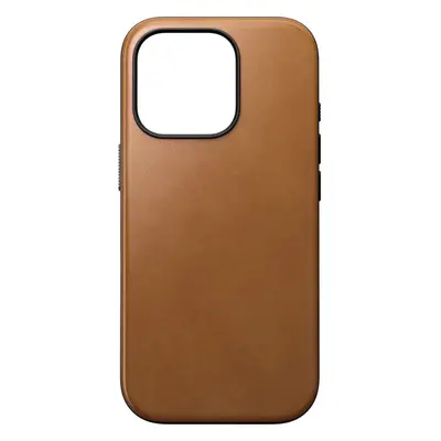 Nomad Modern Leather Case MagSafe iPhone 16 Pro světle hnědý