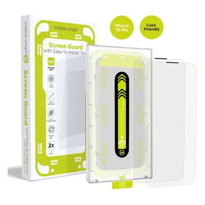 Mobile Origin Screen GuardWith Easy Applicator 2 Pack iPhone 16 SGA-F-i16-2pk