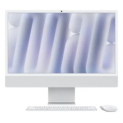 iMac 24“ 4.5K displej, Apple M4 10jádrové CPU, 10jádrové GPU, 24GB, 512GB SSD, CZ - stříbrný