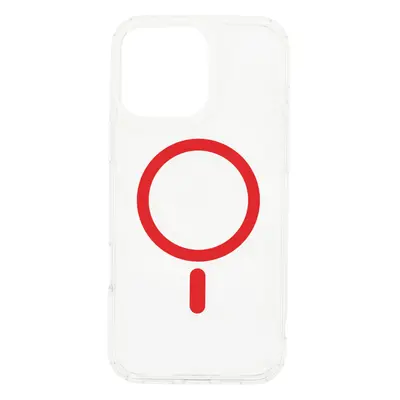 Dviced Magsafe iPhone 16 Pro clear case - Red