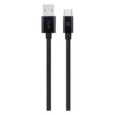 Dviced Cable USB-A to USB-C Nylon Textile 1,25m - Black