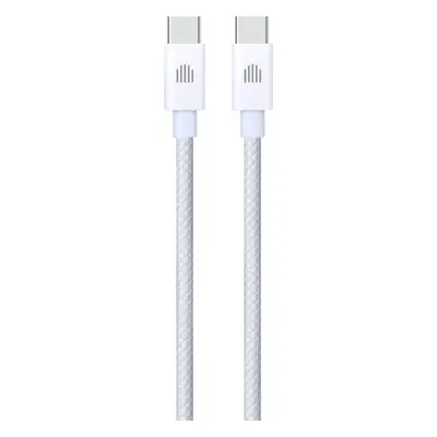 Dviced Cable USB-C to USB-C Nylon Textile 1,25m - White