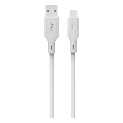 Dviced Cable USB-A to USB-C silicone 1,25m - White