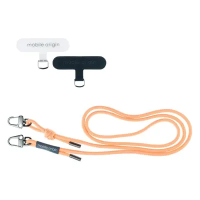 6mm šňůrka na telefon Mobile Origin Lanyard rope 82 - 163cm - světle oranžová