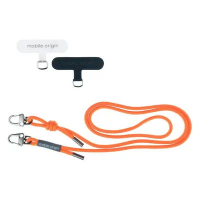 6mm šňůrka na telefon Mobile Origin Lanyard rope 82 - 163cm - oranžová