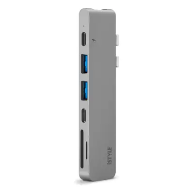 iSTYLE USB-C dokovací stanice Pro HUB stříbrná K-PL9915112100022