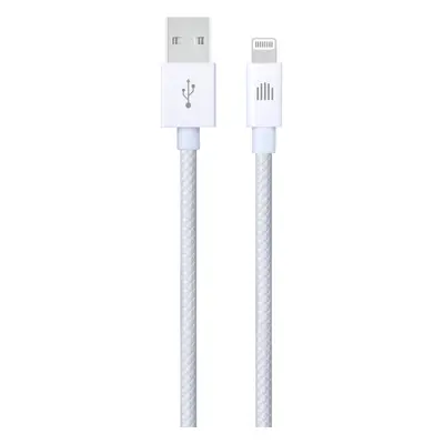 Dviced Cable USB-A to Lightning Nylon Textile 1,25m - White