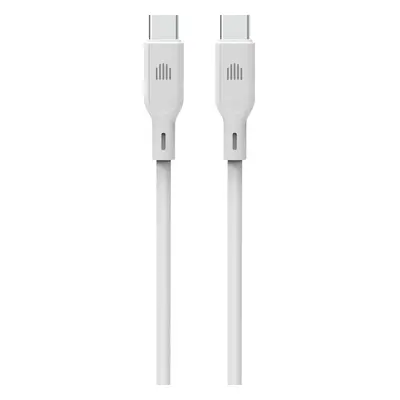 Dviced Cable USB-C to USB-C silicone 1,25m - White