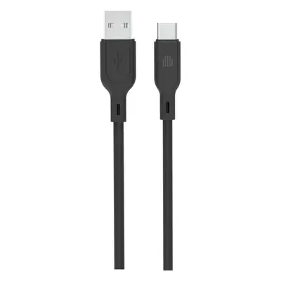 Dviced Cable USB-A to USB-C silicone 1,25m - Black